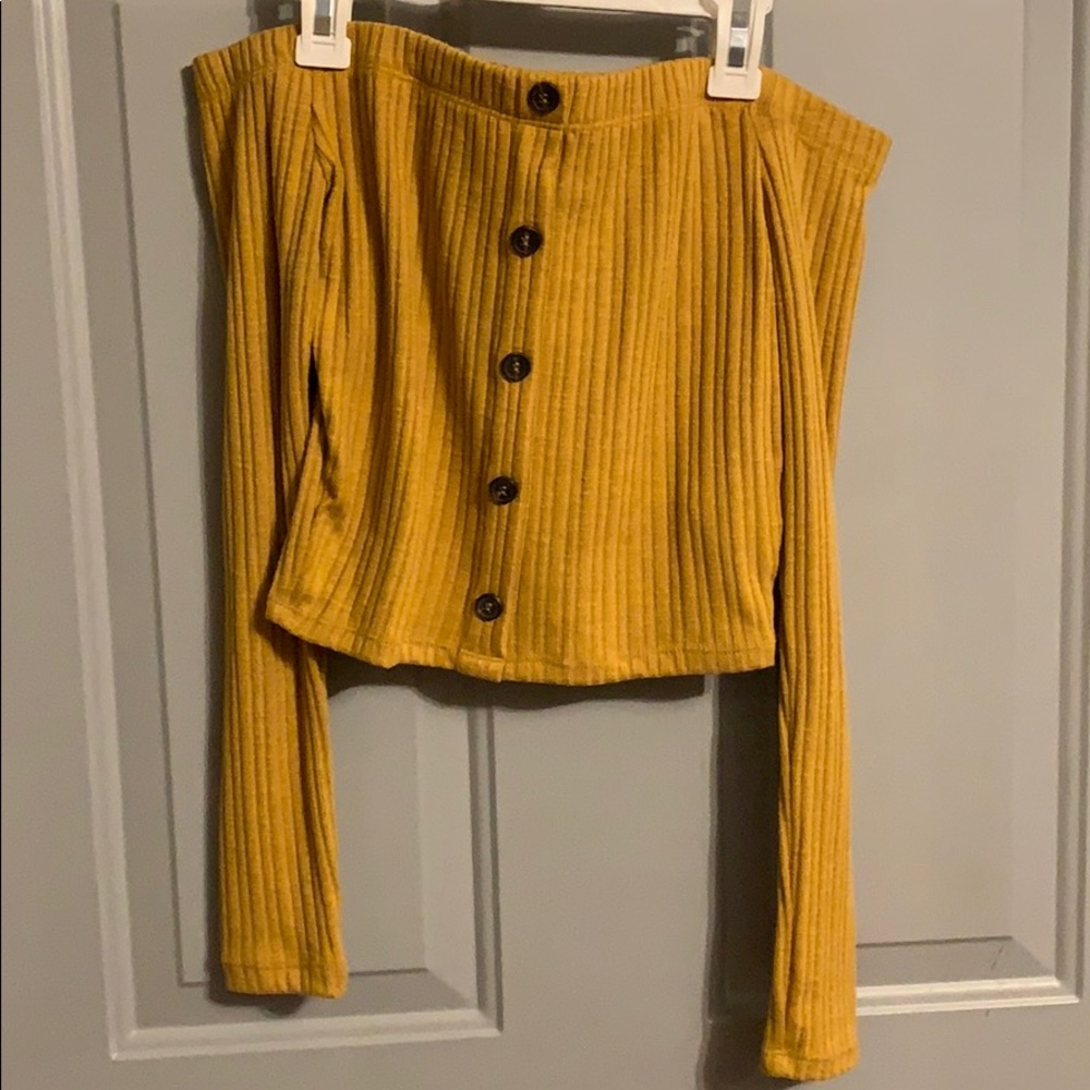 Forever 21 off the shoulder crop top